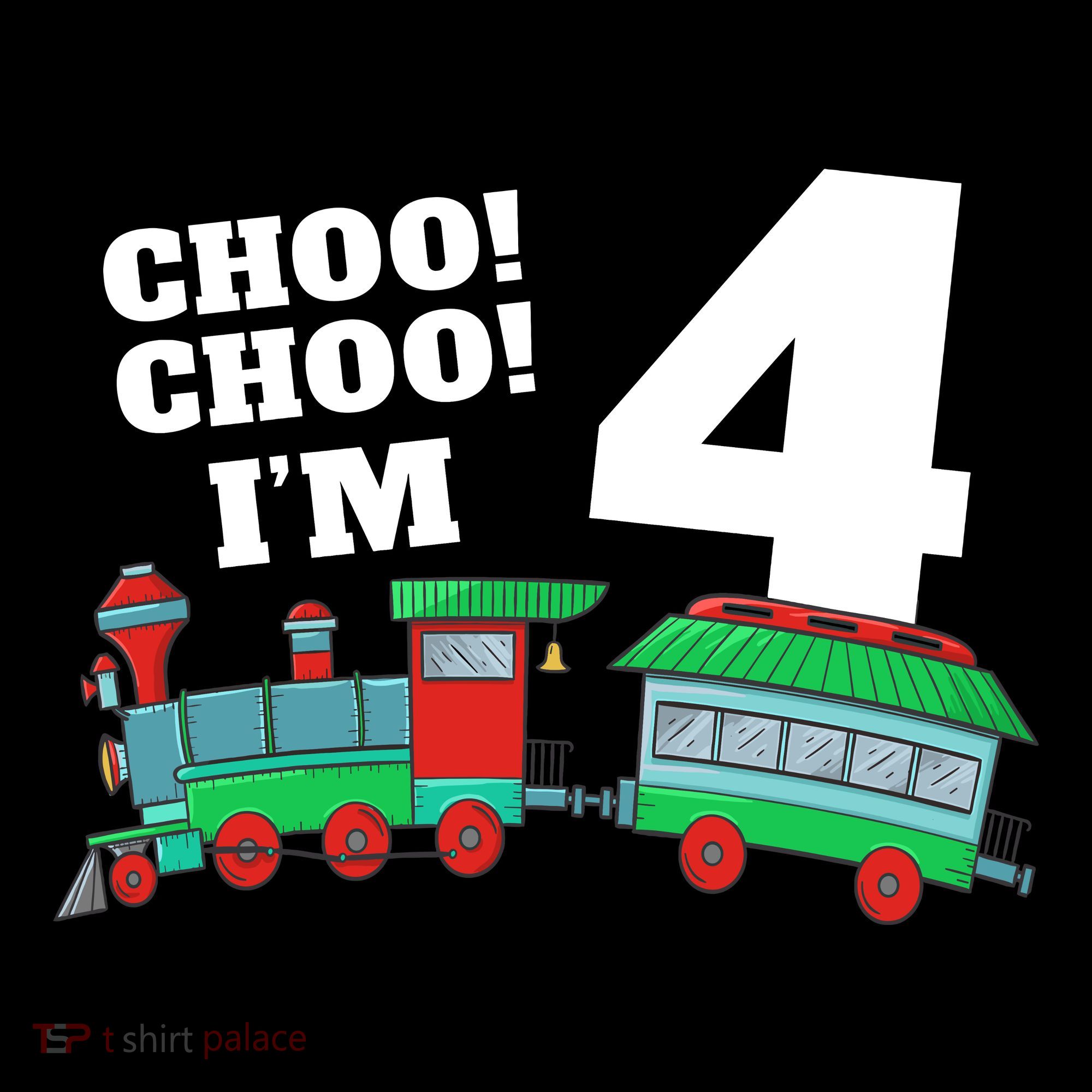Train 4th Birthday Boy Train 4 Year Old Four Ornament