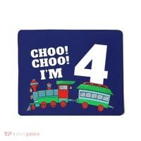 Train 4th Birthday Boy Train 4 Year Old Four Mousepad thumb 0
