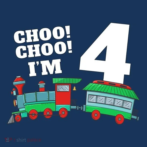 Train 4th Birthday Boy Train 4 Year Old Four Toddler Hoodie