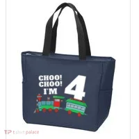 Train 4th Birthday Boy Train 4 Year Old Four Tote Bag thumb 3