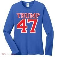 Trump 47 For President 2024 Election Republican Gift Women's Long Sleeve Shirt thumb 0