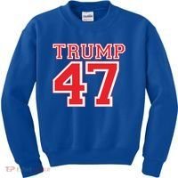 Trump 47 For President 2024 Election Republican Gift Kids Sweatshirt thumb 0