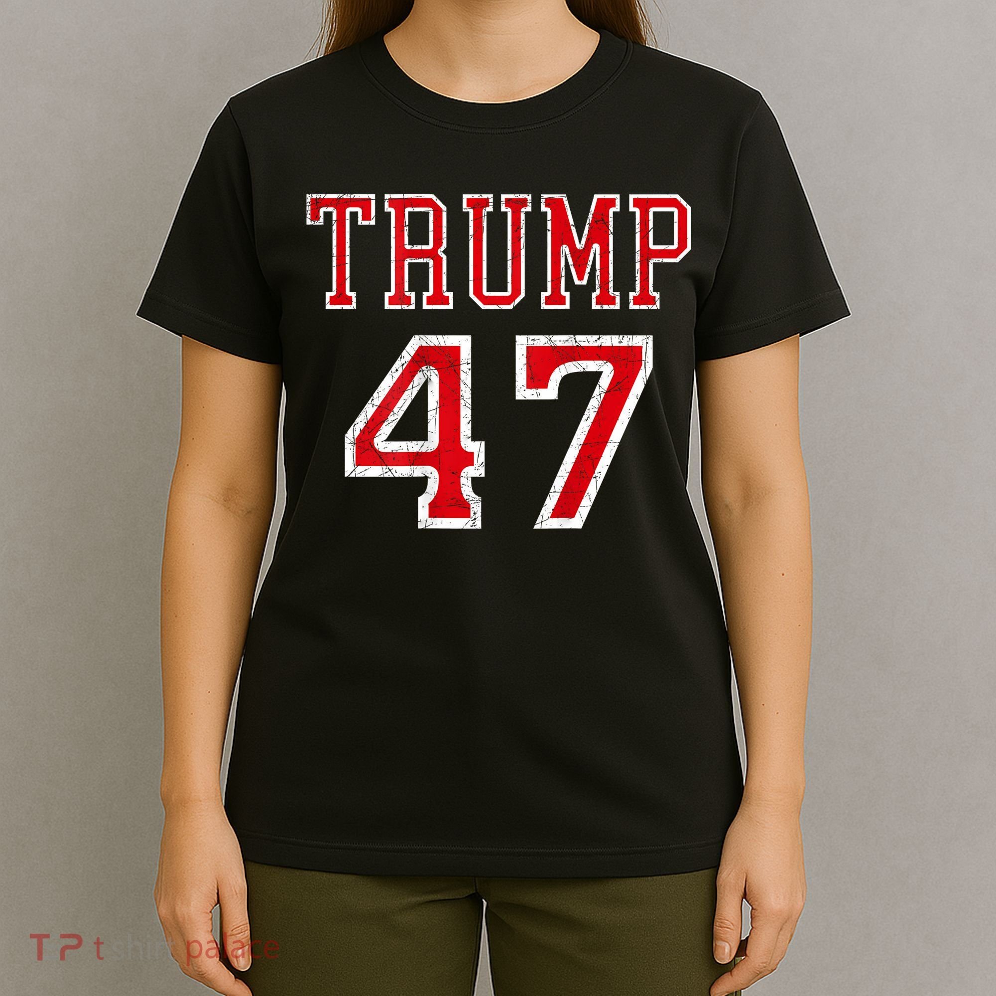 Trump 47 President Team Football Jersey Style 2024 T-Shirt