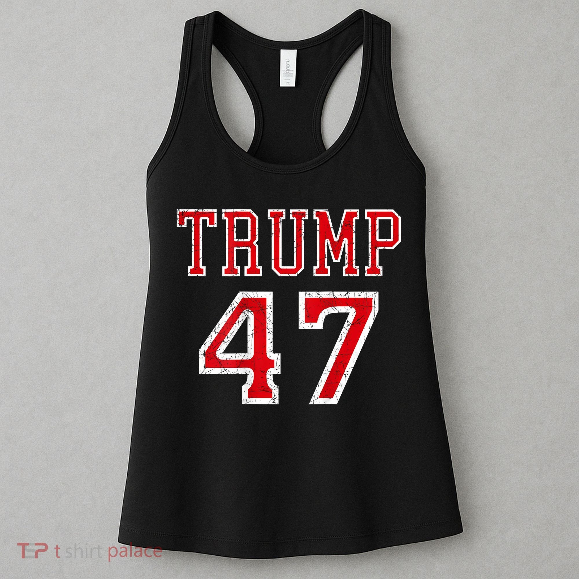 Trump 47 President Team Football Jersey Style 2024 Women's Tank Top