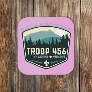 Troop 456 Rocky Mount Logo Class Coaster