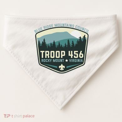 Troop 456 Rocky Mount Logo Class USA-Made Doggie Bandana