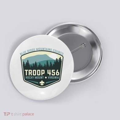 Troop 456 Rocky Mount Logo Class Button