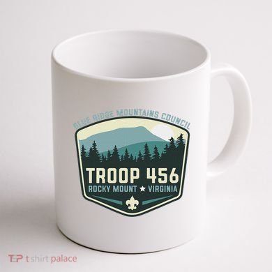 Troop 456 Rocky Mount Logo Class Coffee Mug back