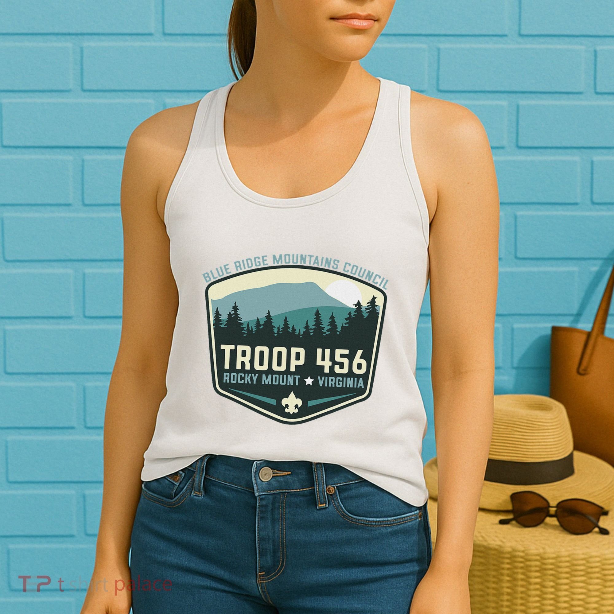 Troop 456 Rocky Mount Logo Class Women's Tank Top
