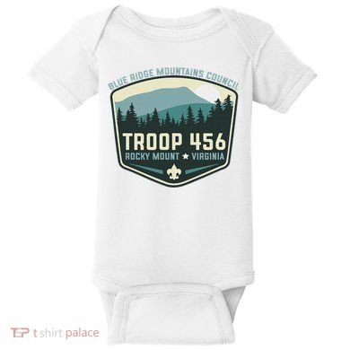 Troop 456 Rocky Mount Logo Class Baby Bodysuit