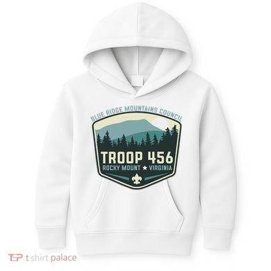 Troop 456 Rocky Mount Logo Class Kids Hoodie