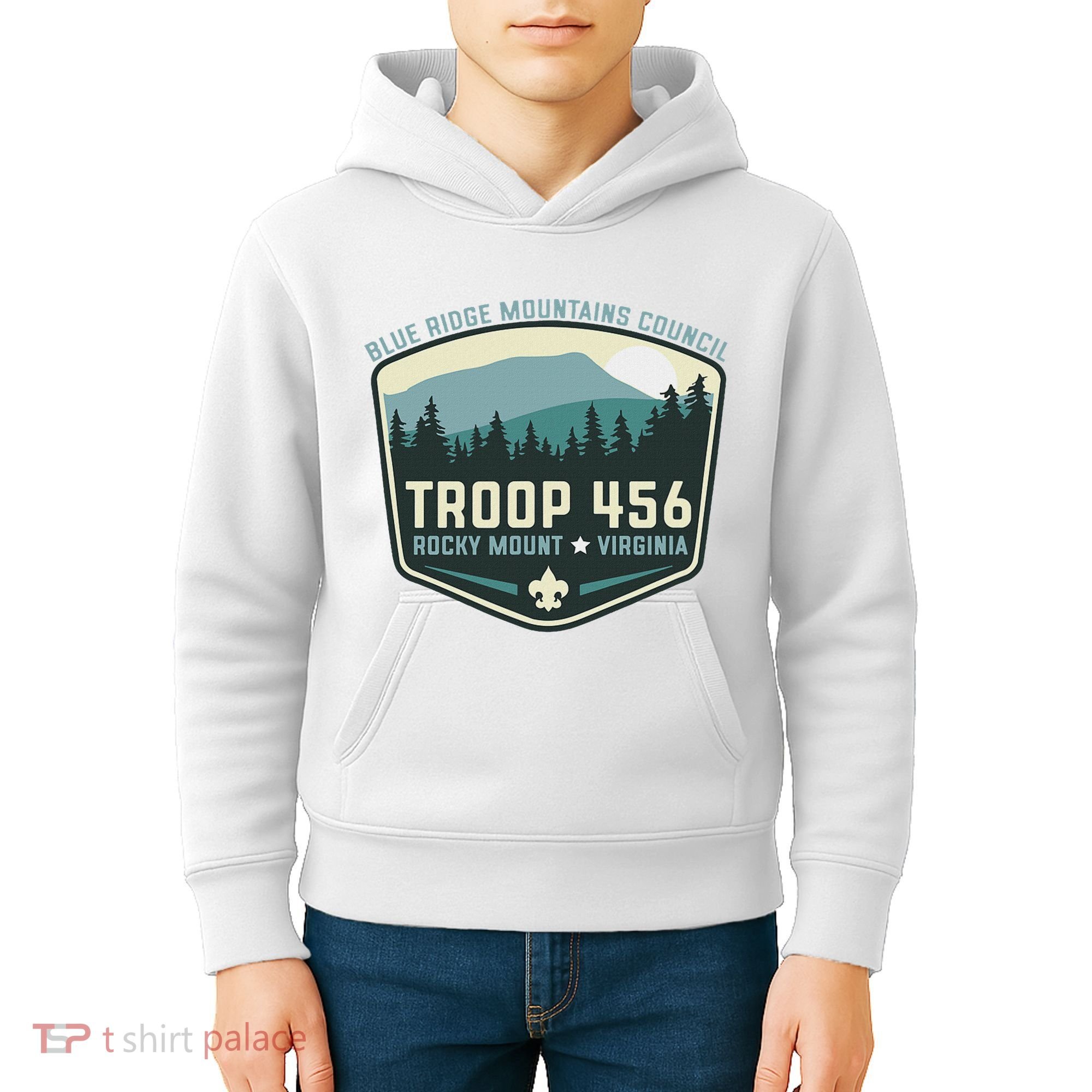 Troop 456 Rocky Mount Logo Class Kids Hoodie