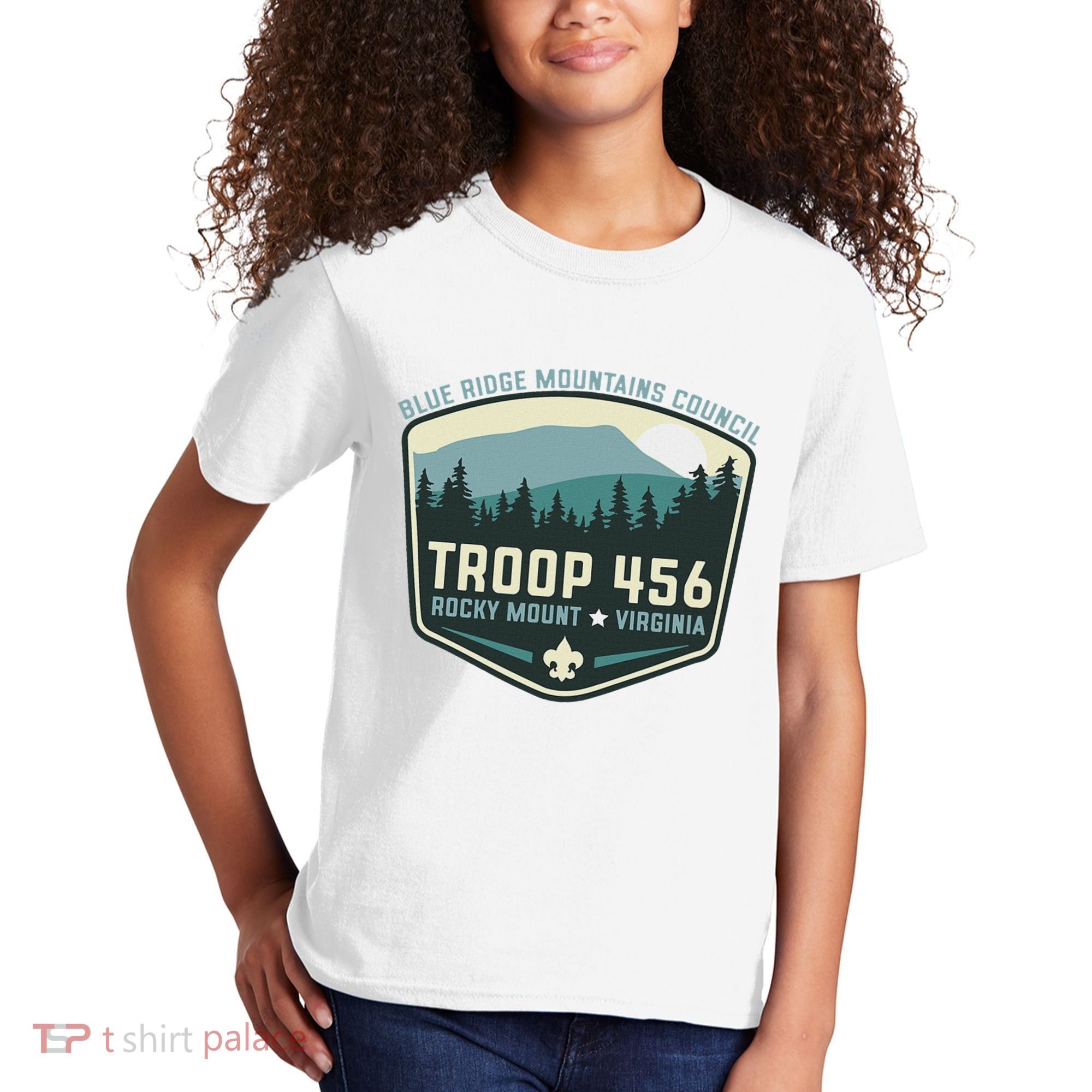 Troop 456 Rocky Mount Logo Class Kids T-Shirt