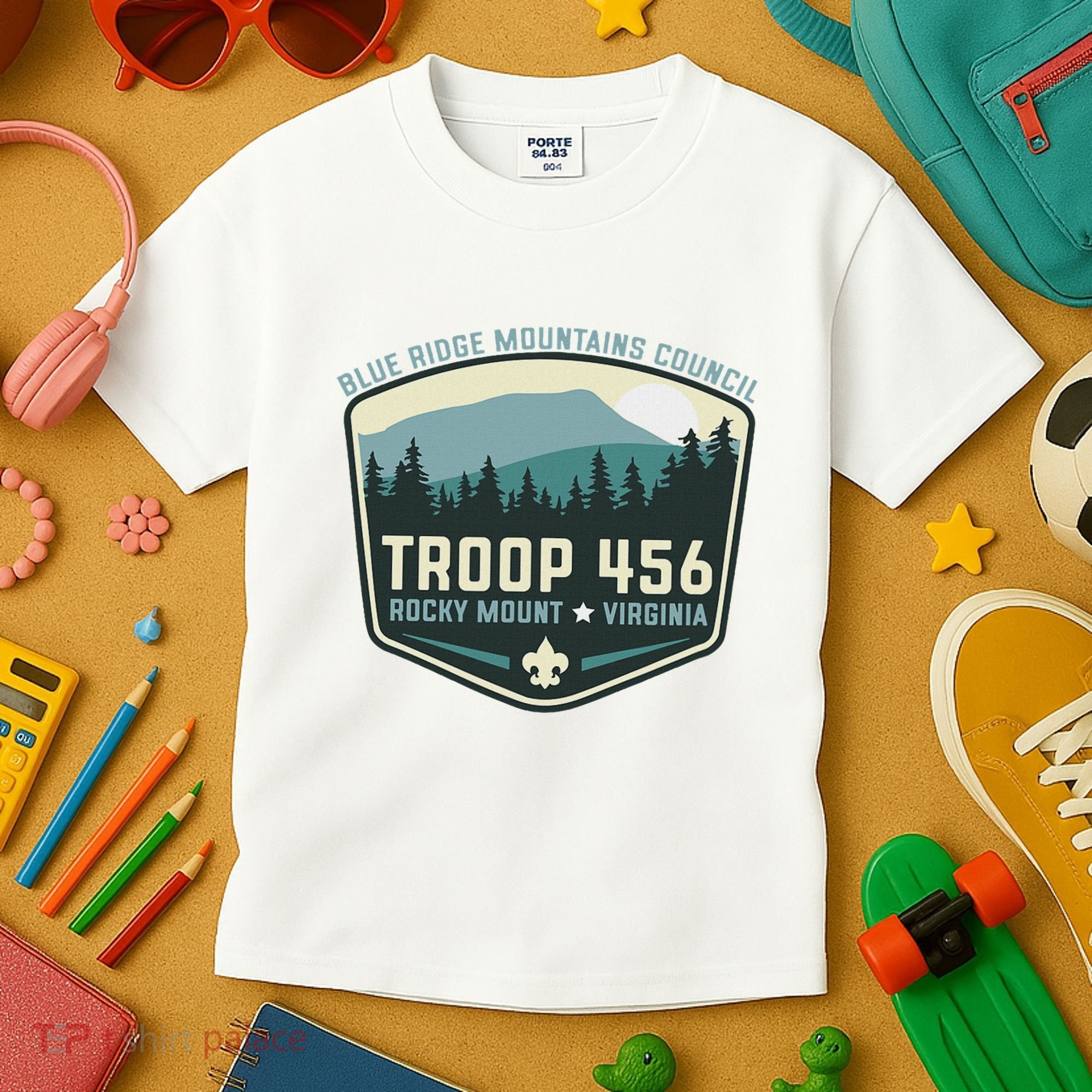 Troop 456 Rocky Mount Logo Class Kids T-Shirt