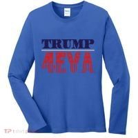 Trump 4eva Rally Gift Women's Long Sleeve Shirt thumb 0