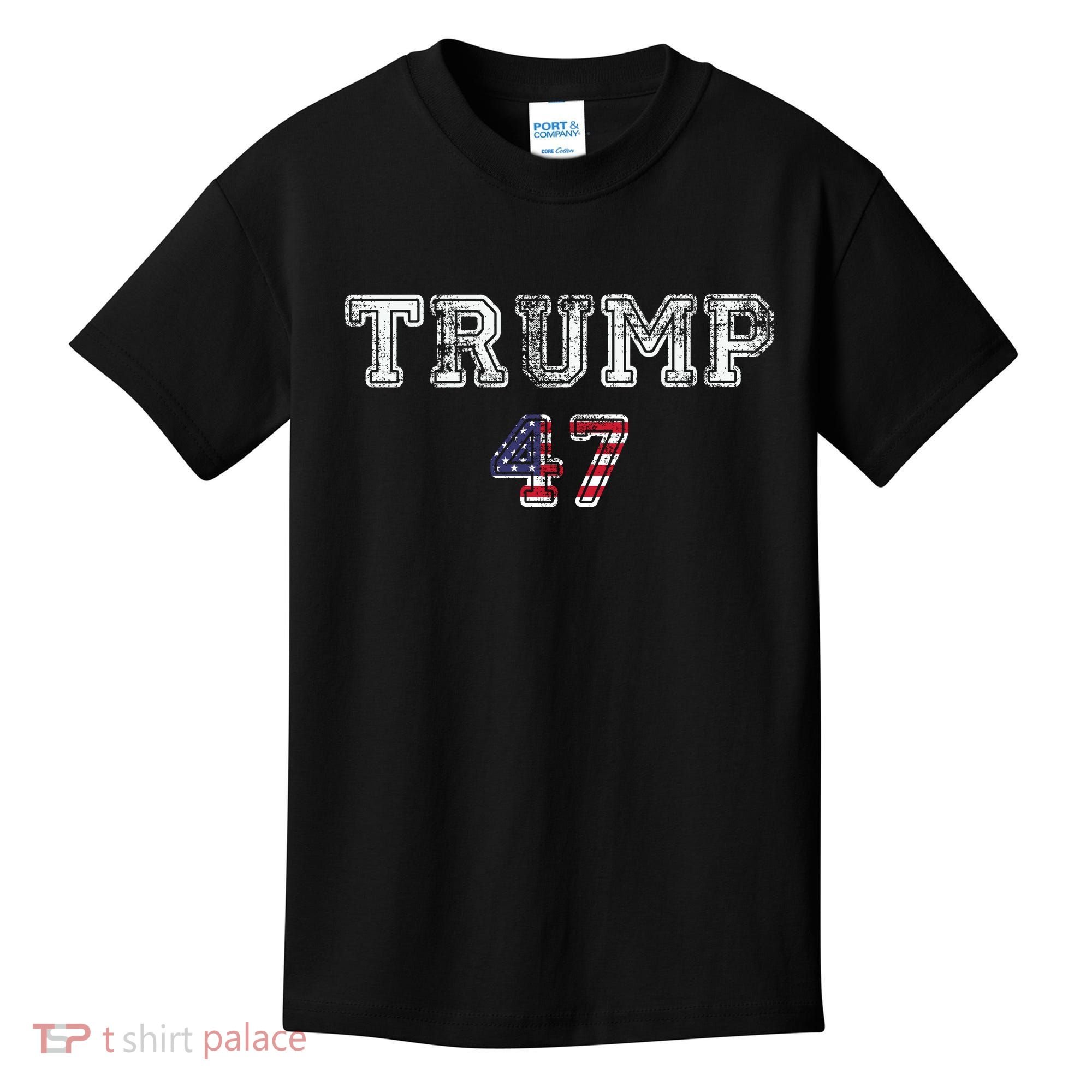 Trump 47 Trump Republican Kids T-Shirt