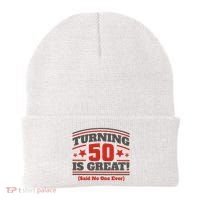 Turning 50 Is Great Funny Beanie thumb 0