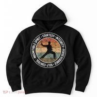 Taekwondo 5 Tenets Martial Arts Taekwondo Uniform Hoodie thumb 0