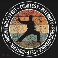 Taekwondo 5 Tenets Martial Arts Taekwondo Uniform Women's Hoodie thumb 2