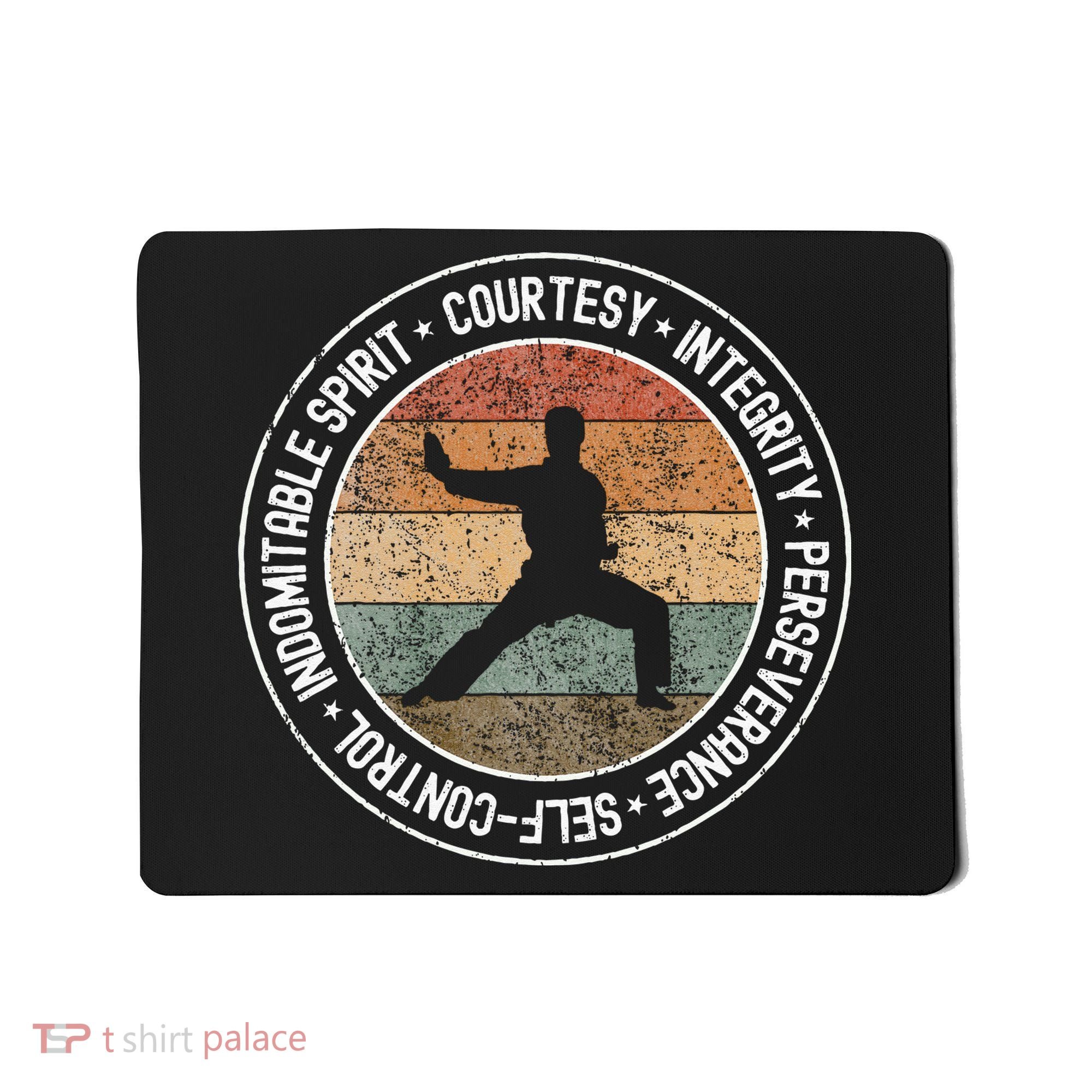 Taekwondo 5 Tenets Martial Arts Taekwondo Uniform Mousepad