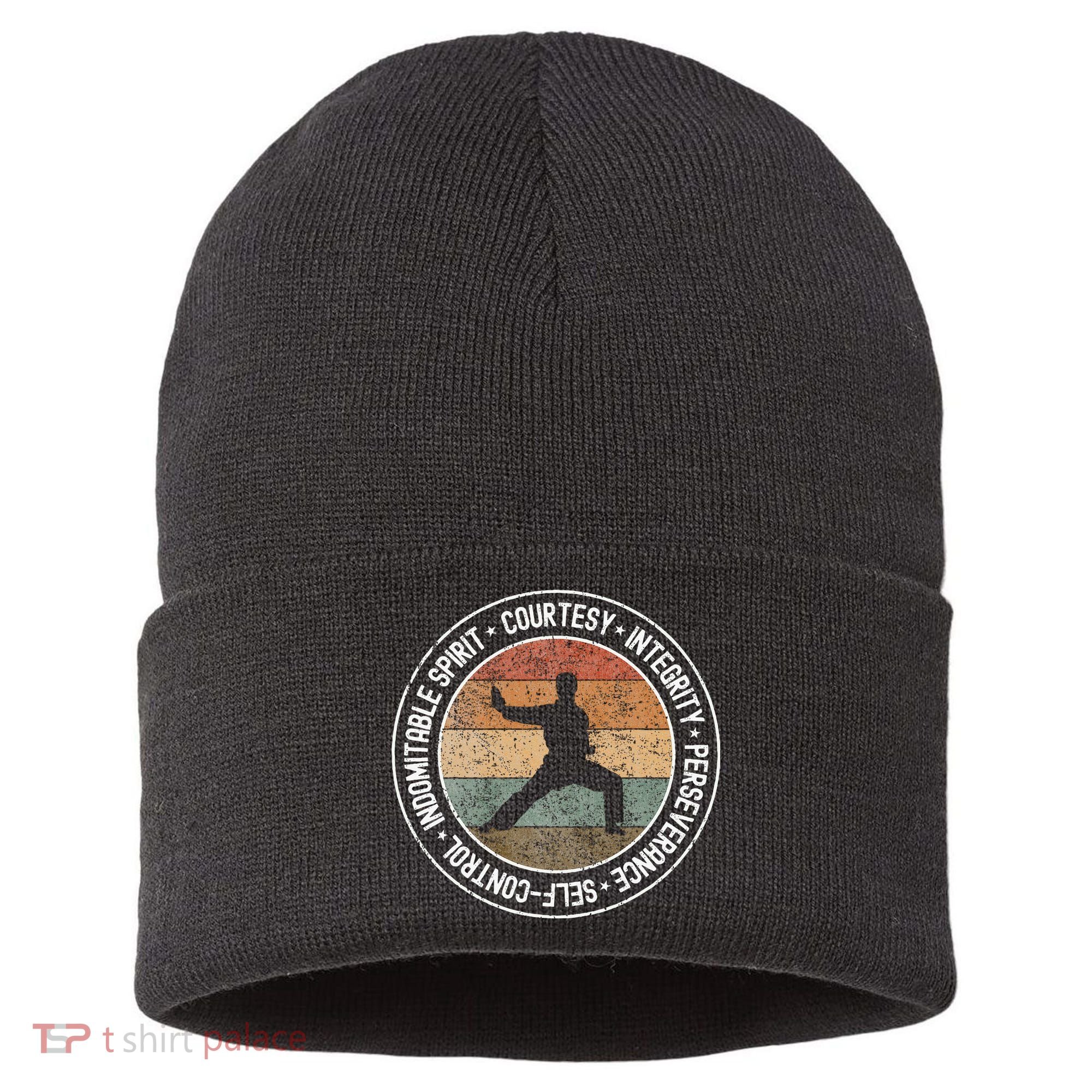 Taekwondo 5 Tenets Martial Arts Taekwondo Uniform Sustainable Knit Beanie