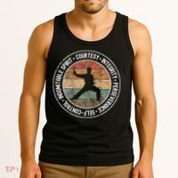 Taekwondo 5 Tenets Martial Arts Taekwondo Uniform Tank Top thumb 3