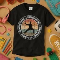 Taekwondo 5 Tenets Martial Arts Taekwondo Uniform Kids T-Shirt thumb 3