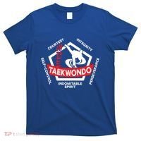 Taekwondo 5 Tenets Martial Arts Ata Itf Tae Kwon Do Gift T-Shirt thumb 0