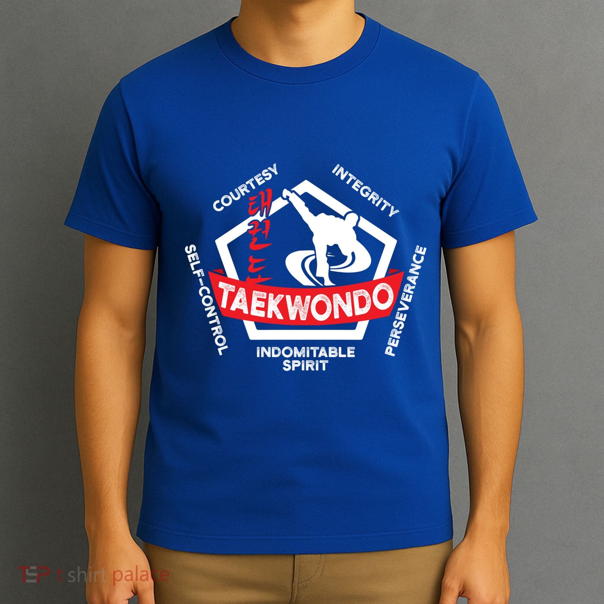 Taekwondo 5 Tenets Martial Arts Ata Itf Tae Kwon Do Gift T-Shirt