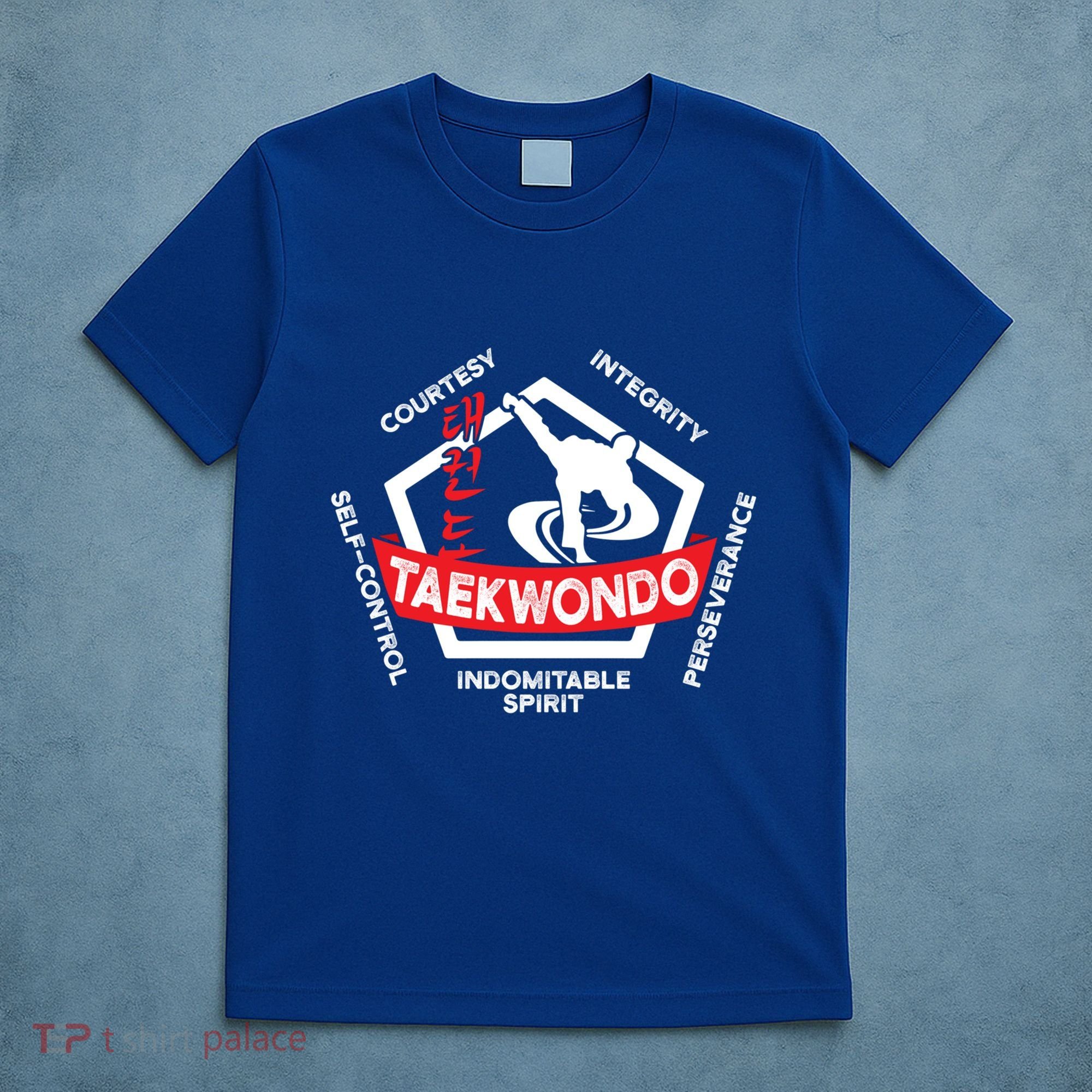 Taekwondo 5 Tenets Martial Arts Ata Itf Tae Kwon Do Gift T-Shirt
