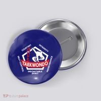 Taekwondo 5 Tenets Martial Arts Ata Itf Tae Kwon Do Gift Button thumb 0