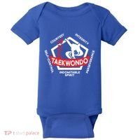 Taekwondo 5 Tenets Martial Arts Ata Itf Tae Kwon Do Gift Baby Bodysuit thumb 0