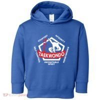 Taekwondo 5 Tenets Martial Arts Ata Itf Tae Kwon Do Gift Toddler Hoodie thumb 0