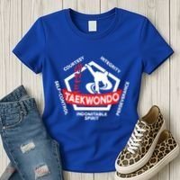 Taekwondo 5 Tenets Martial Arts Ata Itf Tae Kwon Do Gift Women's T-Shirt thumb 3