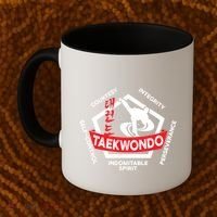 Taekwondo 5 Tenets Martial Arts Ata Itf Tae Kwon Do Gift Funny Gift Coffee Mug thumb 2