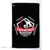 Taekwondo 5 Tenets Martial Arts Ata Itf Tae Kwon Do Gift Funny Gift Golf Towel thumb 0