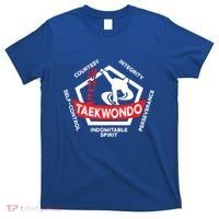 Taekwondo 5 Tenets Martial Arts Ata Itf Tae Kwon Do Gift Funny Gift T-Shirt thumb 0