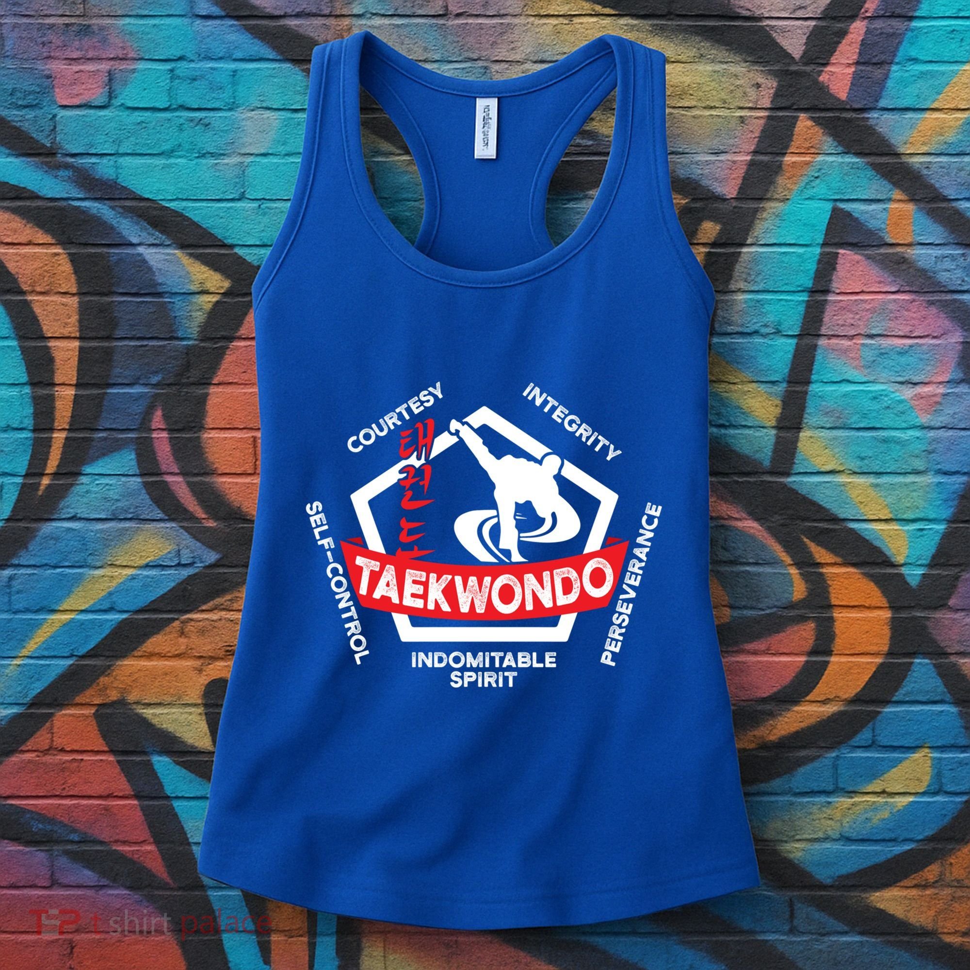 Taekwondo 5 Tenets Martial Arts Ata Itf Tae Kwon Do Gift Funny Gift Women's Tank Top