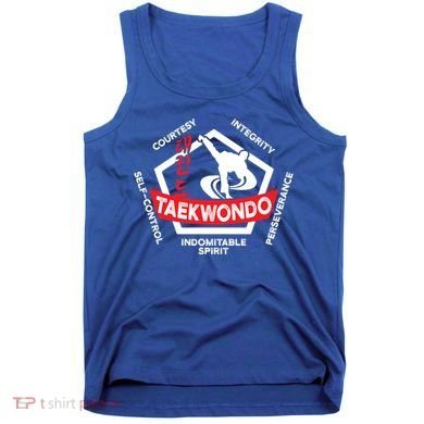 Taekwondo 5 Tenets Martial Arts Ata Itf Tae Kwon Do Gift Funny Gift Tank Top