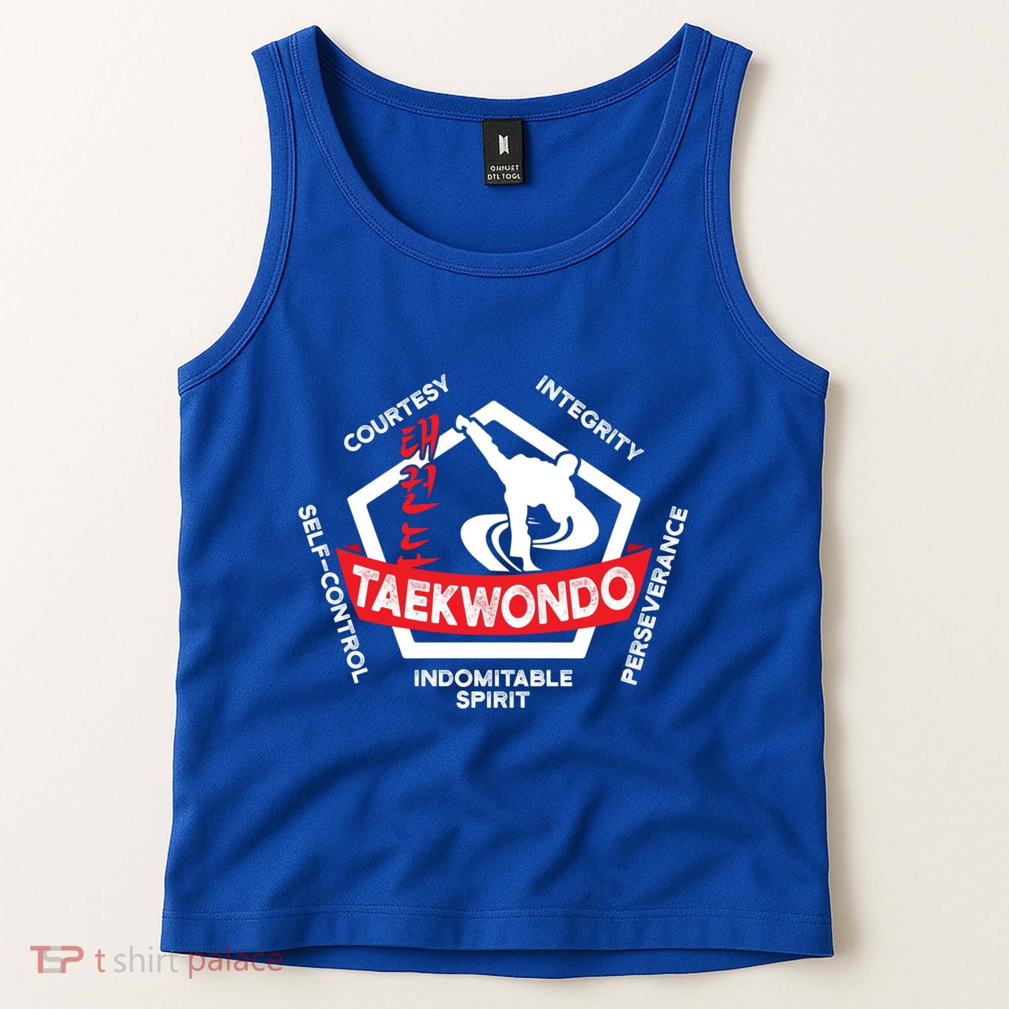 Taekwondo 5 Tenets Martial Arts Ata Itf Tae Kwon Do Gift Funny Gift Tank Top