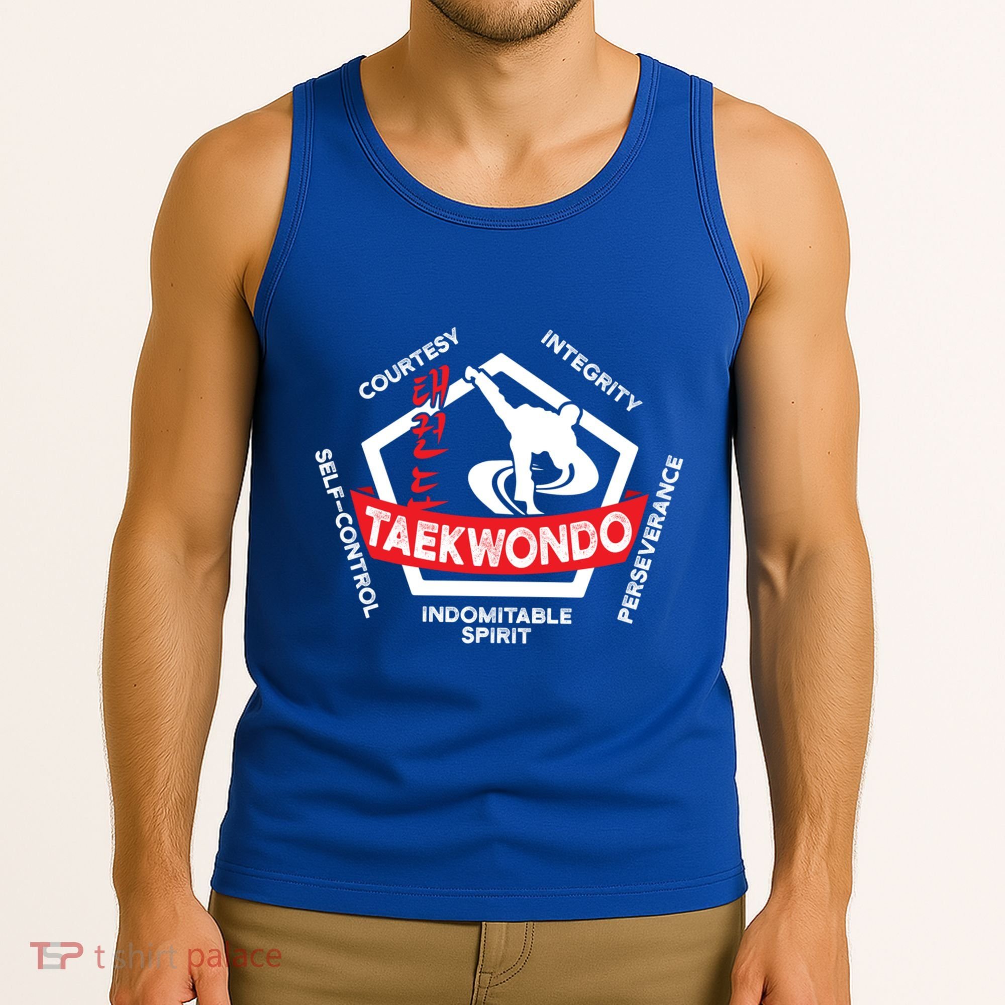 Taekwondo 5 Tenets Martial Arts Ata Itf Tae Kwon Do Gift Funny Gift Tank Top