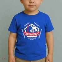 Taekwondo 5 Tenets Martial Arts Ata Itf Tae Kwon Do Gift Funny Gift Toddler T-Shirt thumb 2
