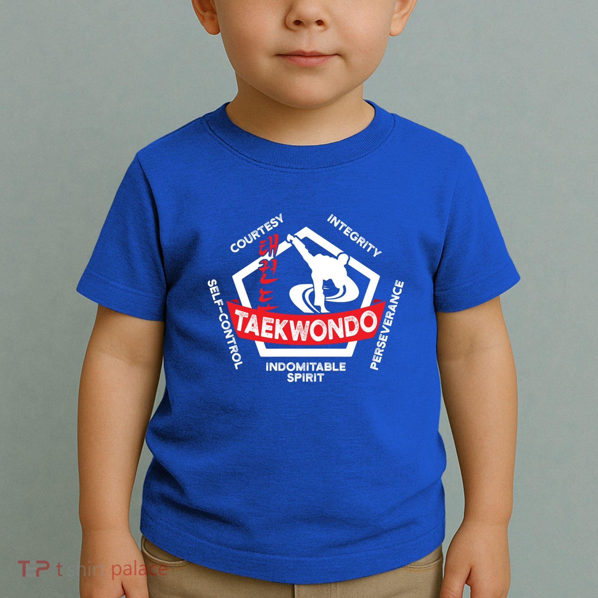 Taekwondo 5 Tenets Martial Arts Ata Itf Tae Kwon Do Gift Funny Gift Toddler T-Shirt
