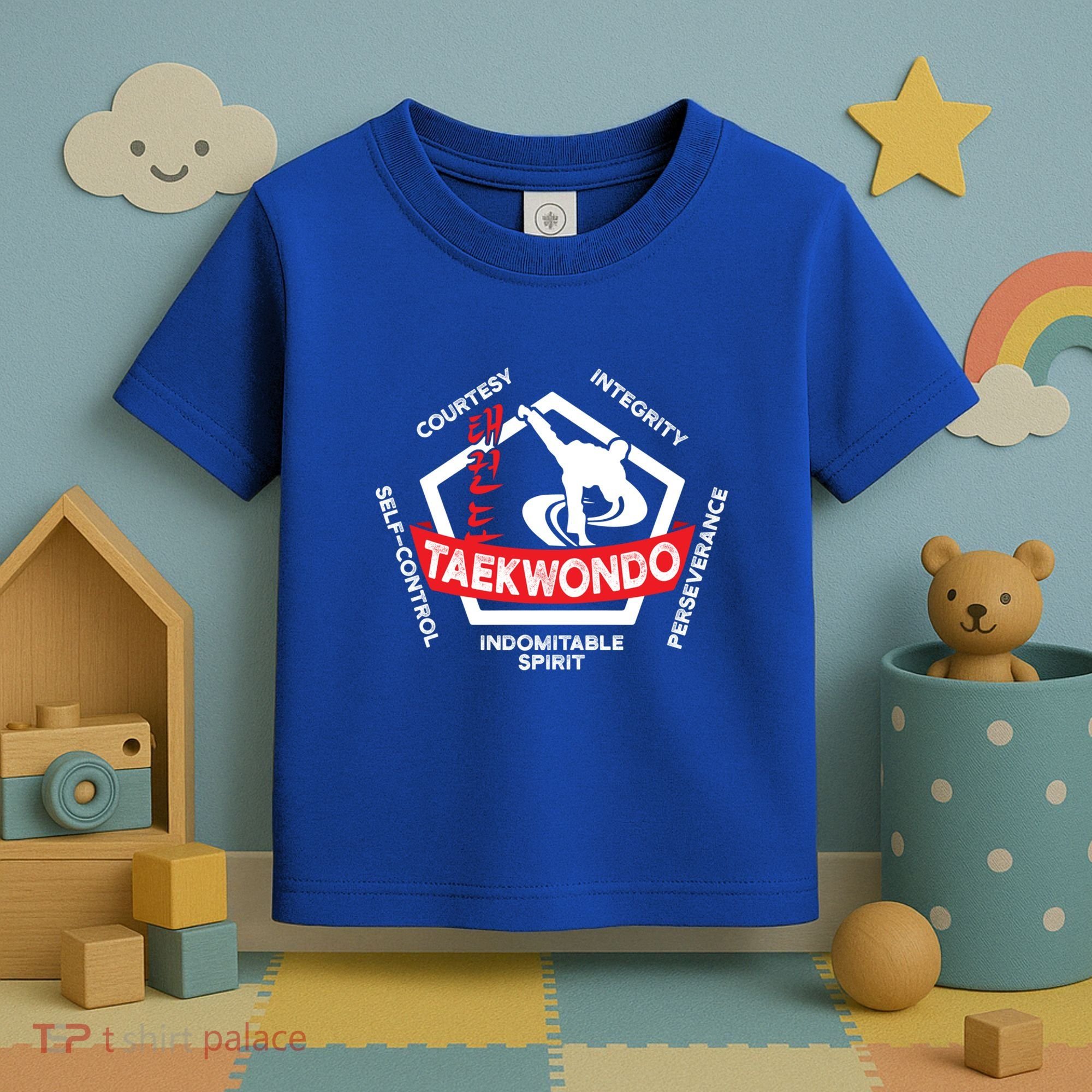 Taekwondo 5 Tenets Martial Arts Ata Itf Tae Kwon Do Gift Funny Gift Toddler T-Shirt