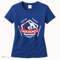 Taekwondo 5 Tenets Martial Arts Ata Itf Tae Kwon Do Gift Funny Gift Women's T-Shirt thumb 0