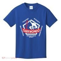 Taekwondo 5 Tenets Martial Arts Ata Itf Tae Kwon Do Gift Funny Gift Kids T-Shirt thumb 0