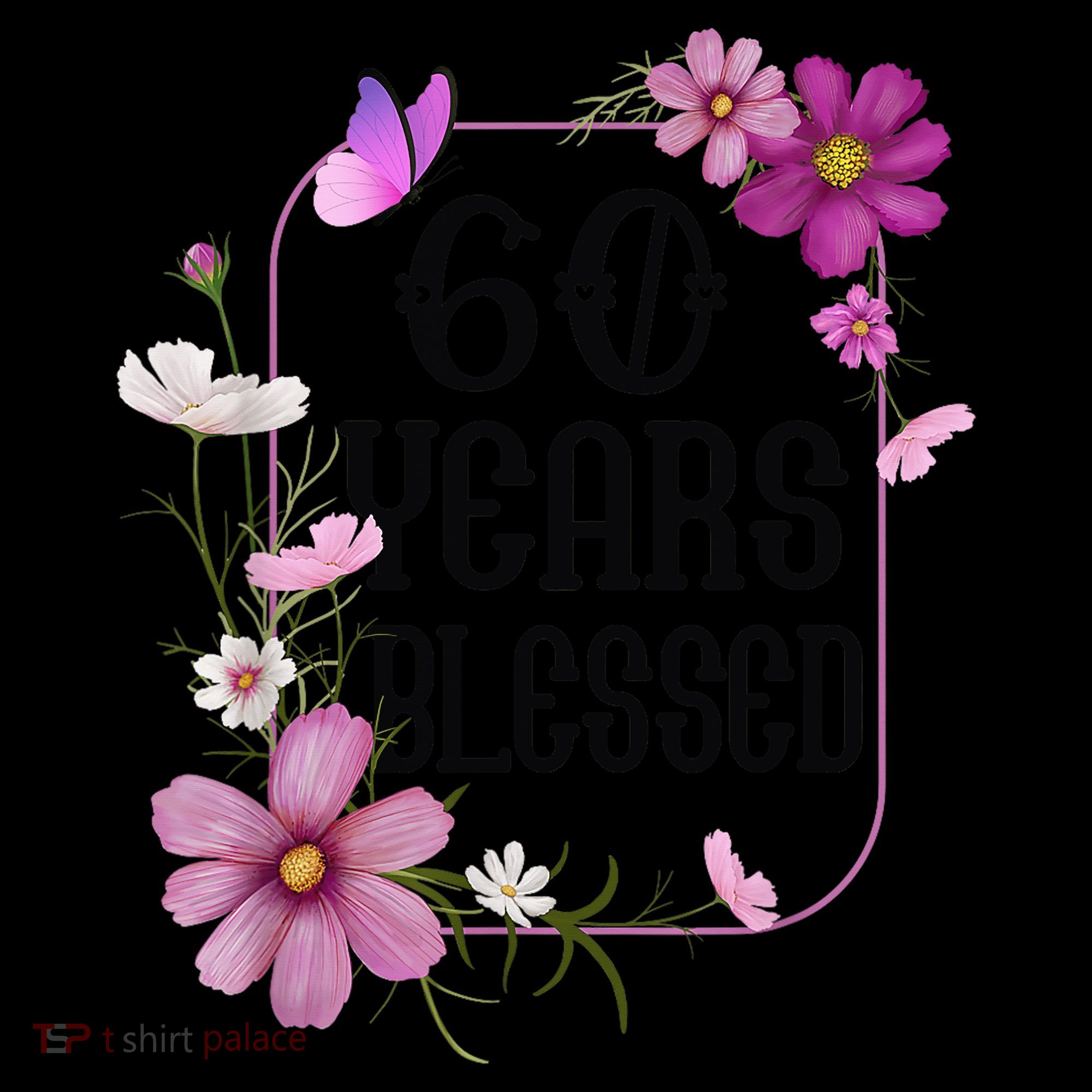 Turning 60 Birthday Butterfly With Floral 60th Birthday Coffee Mug