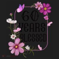 Turning 60 Birthday Butterfly With Floral 60th Birthday Beanie thumb 2