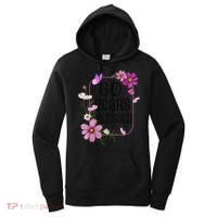 Turning 60 Birthday Butterfly With Floral 60th Birthday Women's Hoodie thumb 0