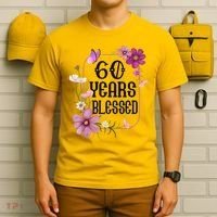 Turning 60 Birthday Butterfly With Floral 60th Birthday T-Shirt thumb 6